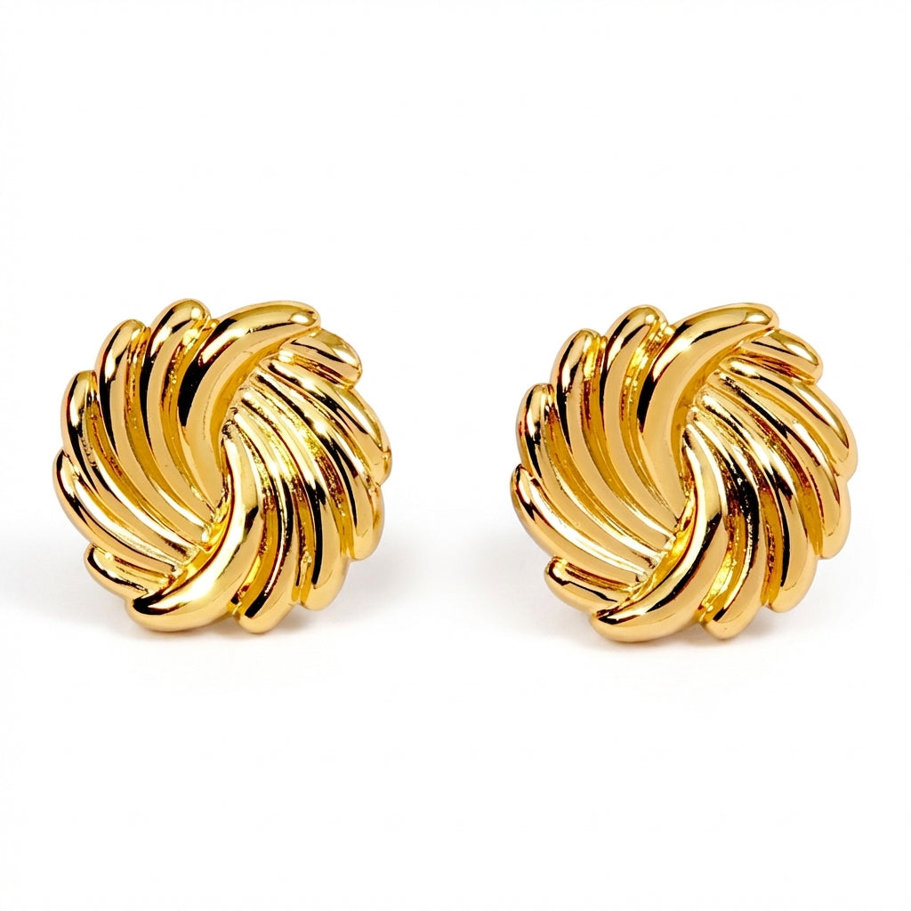 Cercei Spirală răsucită din Oțel Inoxidabil - Hipoalergenici