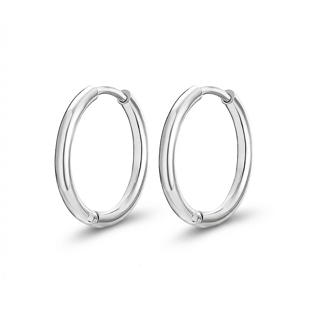 Cercei Creolă Oțel Inoxidabil 8mm / 10mm / 12mm / 14mm - Hipoalergenici