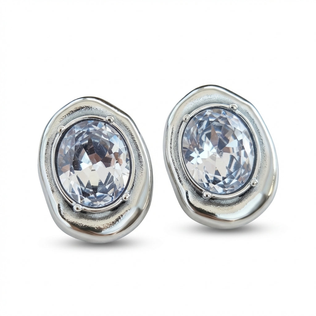 Cercei Formă fluidă organică din Oțel Inoxidabil - Hipoalergenici