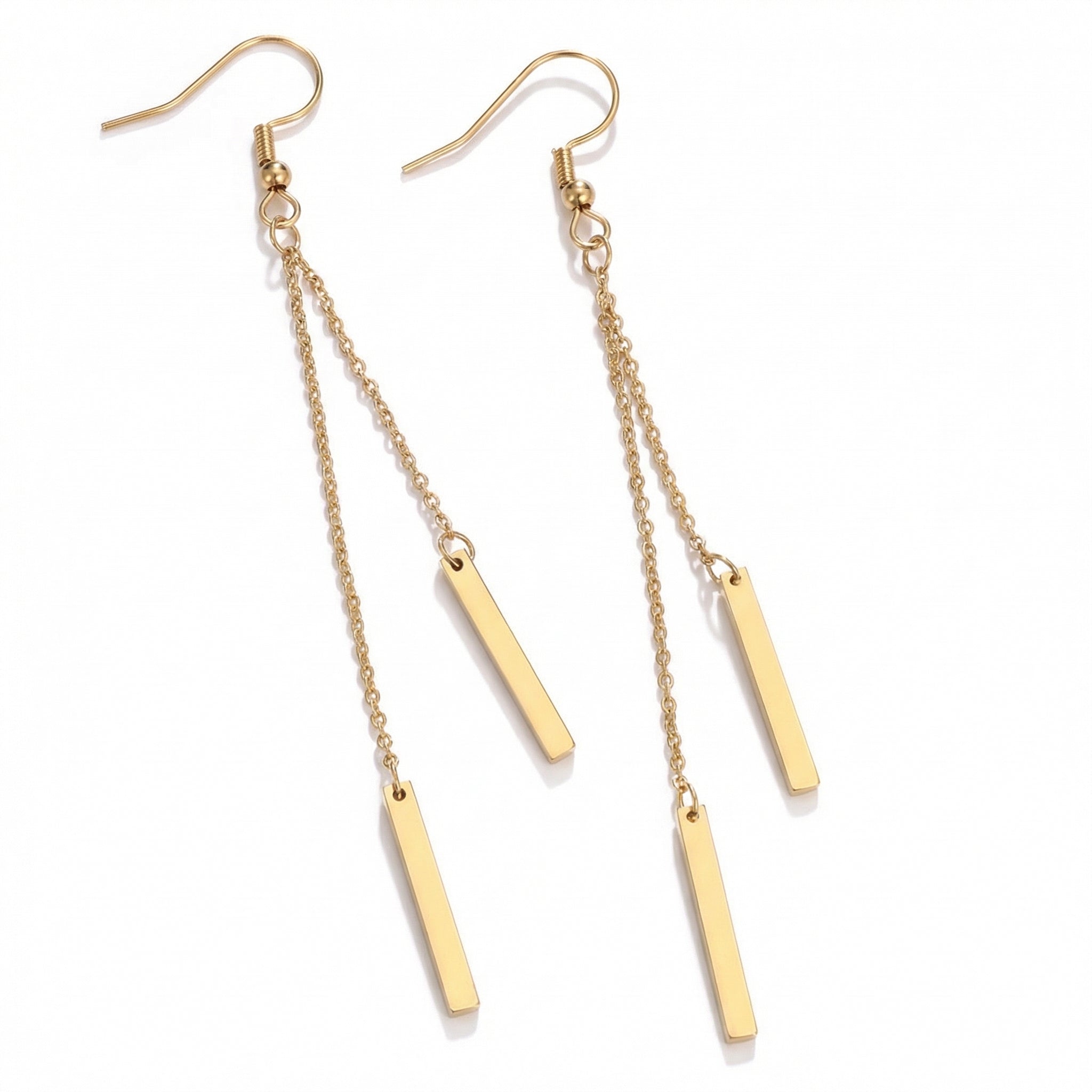Cercei Design cu bare Oțel Inoxidabil 8.5 cm - CM1326 | Zelora