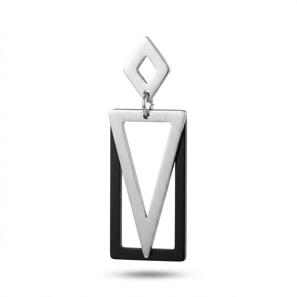 Cercei Geometrică Oțel Inoxidabil 3.9 cm - CM1415 | Zelora