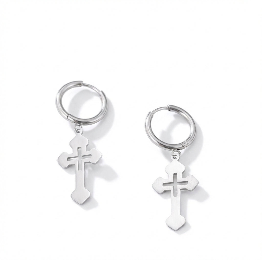Cercei Cruciuliță Oțel Inoxidabil - CM1533 | Zelora