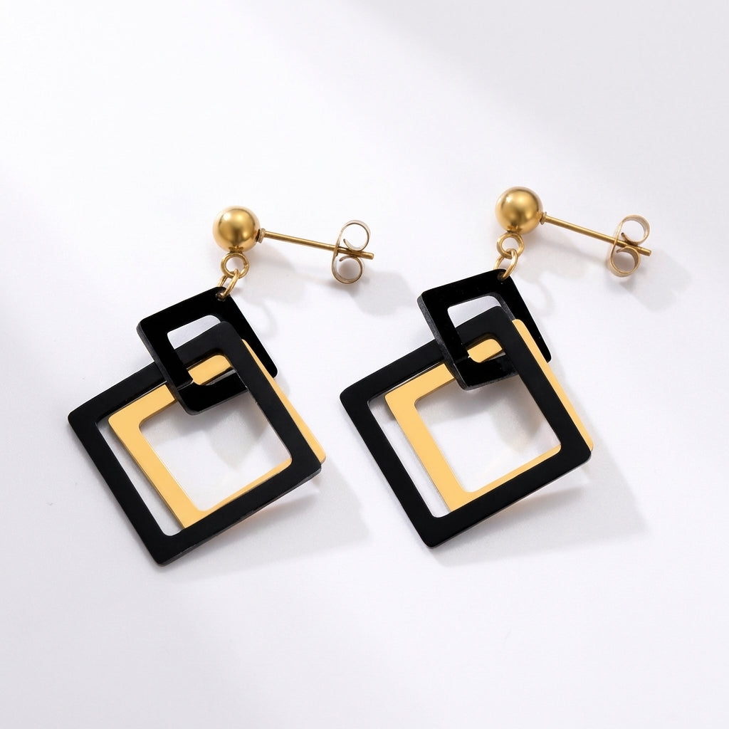 Cercei Design Geometric Oțel Inoxidabil - CM1536 | Zelora