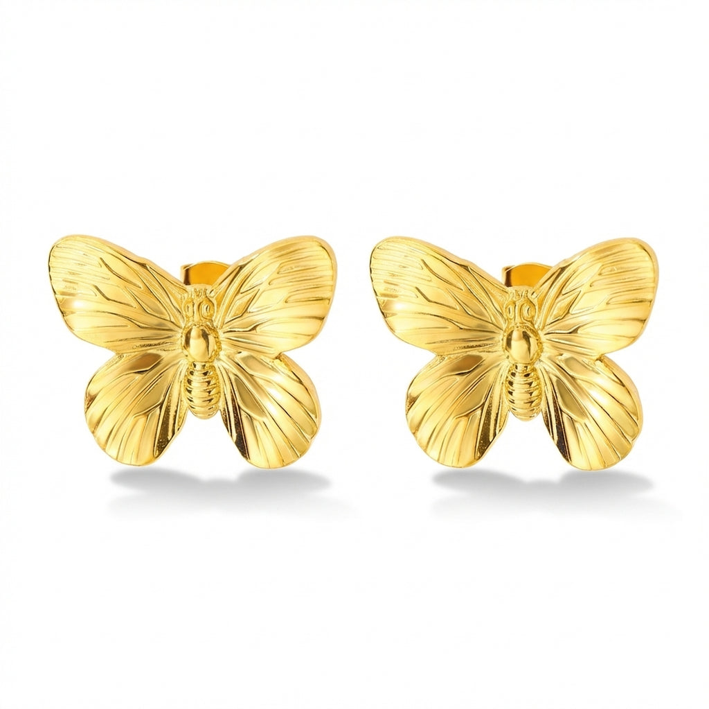 Cercei Fluture Oțel Inoxidabil 1.8cm - CM1647 | Zelora