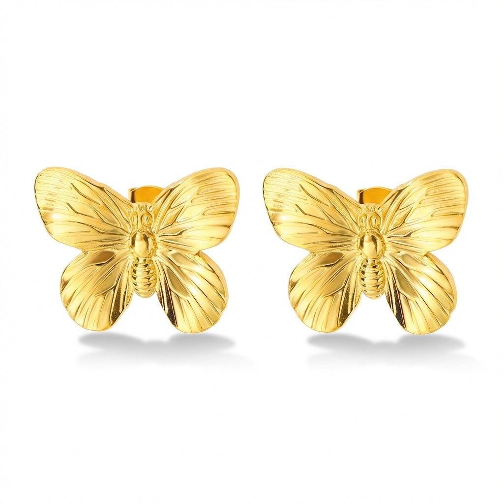 Cercei Fluture Oțel Inoxidabil 1.8cm - CM1647 | Zelora