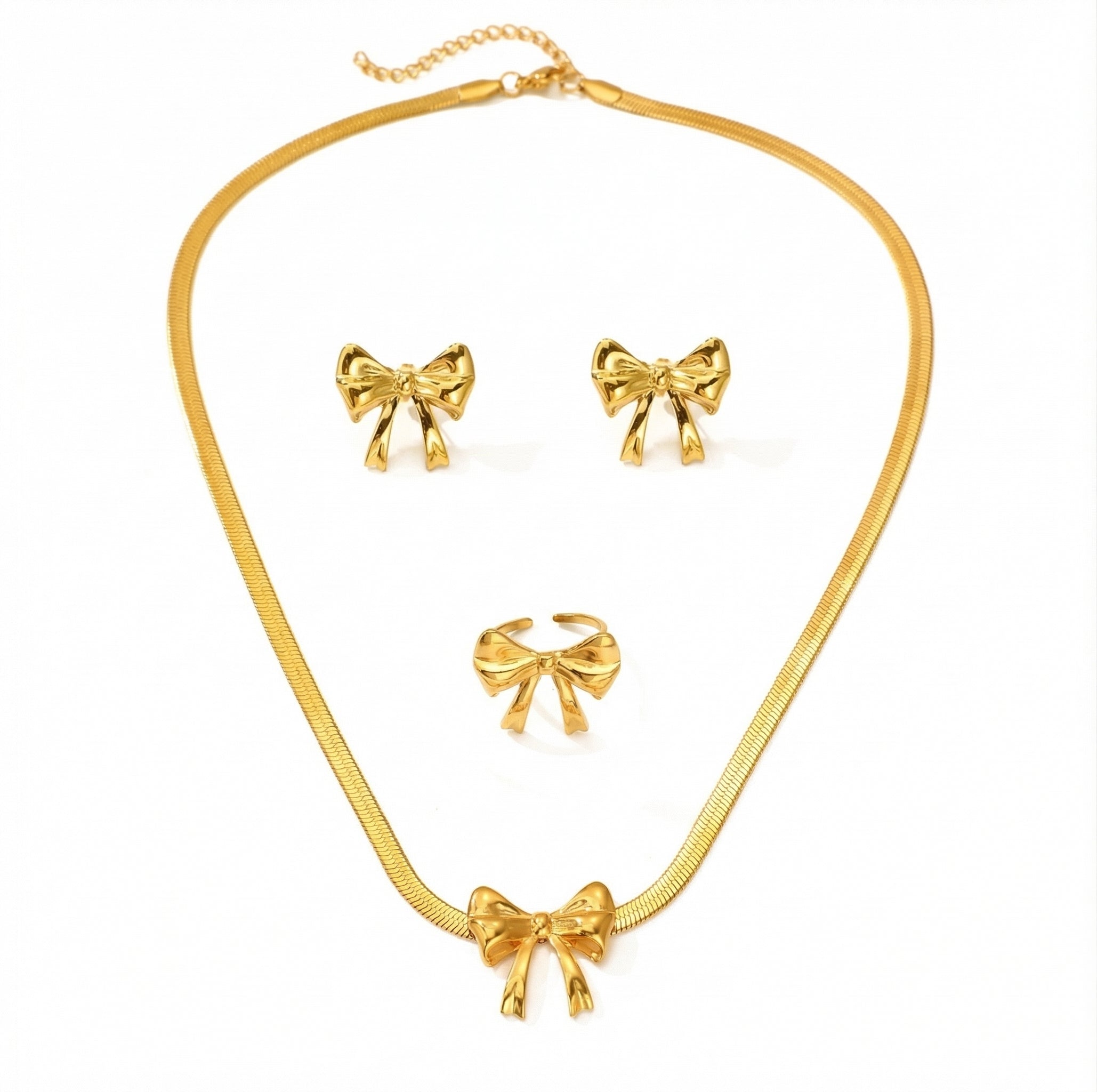Set Fundiță Oțel Inoxidabil 2.3 cm - - Hipoalergenic