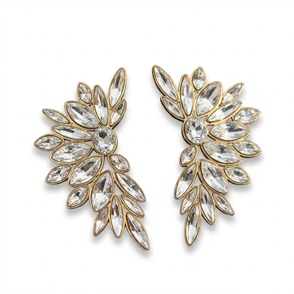 Cercei Aripă stilizată din Oțel Inoxidabil - Hipoalergenici